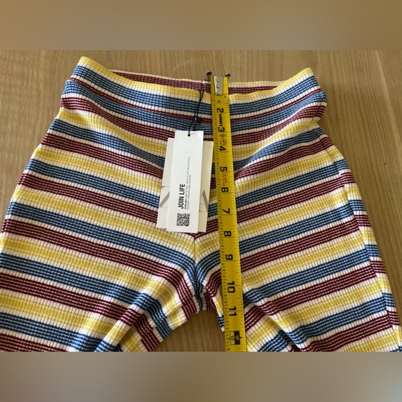 Zara| Beachy Knit Flare Pants in Neutral Stripes, Size Small, NWT•••Boho - Picture 12 of 14
